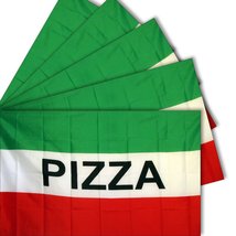 5-pack of NEOPlex &quot;PIZZA&quot; 3&#39; x 5&#39; Flag - £23.82 GBP