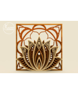LOTUS Multilayer Laser Cut Mandala - $8.00