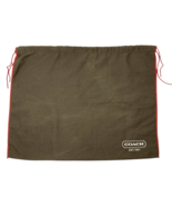 Vintage Coach Large Brown Dust Bag for Purse Red Drawstring 19" x 14.5" - $19.95