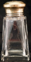 Antique hallmarked sterling and cut glass sugar shaker Tapered - £49.77 GBP