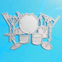 Drums Metal Cutting Dies Scrapbooking Stencils DIY Album Cards Decoratio... - $9.59