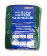 INTEX SUPPLY CO 10 OZ K-CT1012G 10x12 10OZ Green Canvas Tarp, 10&quot; x 12&quot; - $1,509.41 MXN