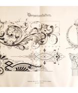 1899 Letter Book Ornamentation Victorian Lettering Example Penmanship DWH5A - $553.35 MXN