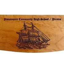 Piscataquis Maine Community High School Pirates Wood Pen New With Wood C... - $39.99