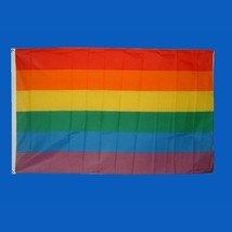 Rainbow-Gay Pride 3 x 5 ft Polyester Flag with grommets - $22.00