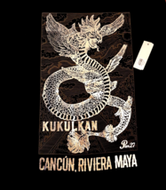 NWT Pier 27 Beach Life Medium Black T Shirt Silver Dragon Cancun Riveria Maya - £17.00 GBP