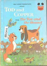 TOD &amp; COPPER From Fox &amp; The Hound Disney&#39;s Wonderful World of Reading Bo... - $3.95