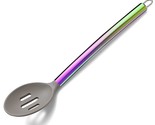Rainbow Silicone Cooking Spoon, Silicone Head And Stainless Steel Titain... - $12.99