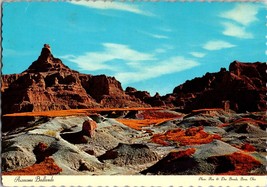 Vtg Postcard Awesome Badlands of South Dakota Kodaka to Wall PM 1972 - £5.23 GBP