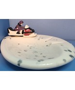 MCM Snowmobile Ceramic Trinket Tray / Ashtray Ceramic Unique Hobbyist Pi... - $586.00 MXN