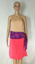 Kuhl Kai Geranium Pink Wrap Stretch Skirt Covertible to Halter Top Women... - £31.46 GBP