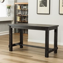 Roundhill Furniture Lotusville Antique Rectangular Wood Counter Height Dining Ta - £554.19 GBP