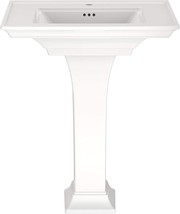Town Sq.Are S Pedestal Sink-Center Hole Only In White By American Standard, - $479.93