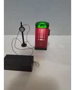 Vtg Collectible Red TELEPHONE BOOTH Christmas Village Dickens Lighted Ba... - $183.91 MXN