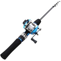 Sougayilang 1.2m Mini Ice Telescopic  Ice Fishing Rod with Trolling Reel Combo P - £69.46 GBP