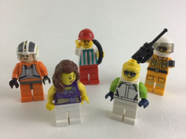 LEGO City Minifigs Racecar Driver Hot Dog Vendor Star Wars Helicopter Pi... - $18.76