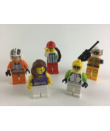 LEGO City Minifigs Racecar Driver Hot Dog Vendor Star Wars Helicopter Pi... - $25.65 CAD