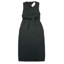 NWT Theory Riderlyn O in Dark Sage Noble Wool Tie Waist Midi Dress L $345 - £56.07 GBP