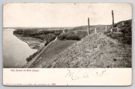 Sioux City Iowa The Grave Of War Eagle Early View Udb Postcard O24 - £15.58 GBP
