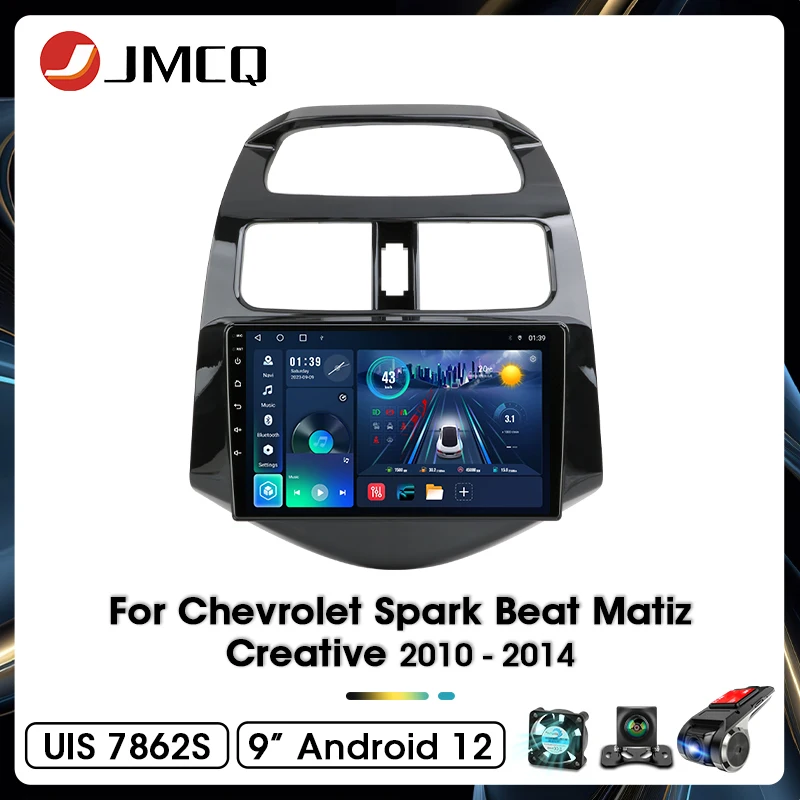 JMCQ 9&quot; Car Stereo Radio For Chevrolet Spark Beat Matiz Creative 2010 - ... - £82.39 GBP+