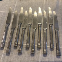 Zenith Wallace  Glossy 9 5/8&quot; Dinner Butter Table Knives Set Of 10 - £23.31 GBP