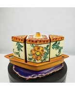 Japanese Vintage Porcelain SALT and PEPPER SHAKERS w/SUGAR BOWL and Diam... - $48.86