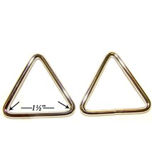 Triangle Ring, 1-1/2&quot; x 1-1/2&quot; x 1-1/2&quot; Nickel Plated Steel, Welded, 2 P... - $162.05 MXN