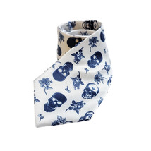 Kings Collection Men Formal Skull Pattern Ties Polyester White Neck Tie - $361.50 MXN