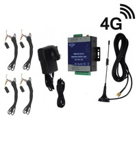 4 x Channel 4G Temperature, Humidity &amp; Power Status Monitor &amp; 4 x 5 metr... - £222.58 GBP