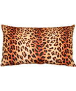 Kitsui Leopard Throw Pillow 12x20, with Polyfill Insert - £23.85 GBP