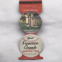 Francisco Grande Motor Inn Vintage Matchbook Cover San Francisco Giants ... - $12.95