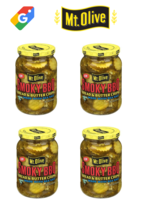 &#39;&#39;mt Olive Pickles, Bread &amp; Butter Chips, Smoky Bbq 16 Fl Oz, Pak Of 4 &#39;&#39; - £17.96 GBP