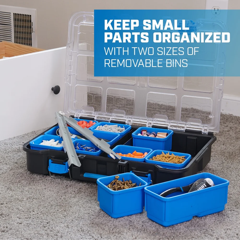 Stack System Tool Box with Removable Organizer Bins, Fits Modular Storage System Item image 2