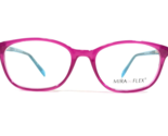 Miraflex Kinder Brille Rahmen Es001 C.159 Klar Blau Rot Rosa Quadrat 48-... - $74.43