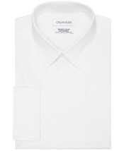 Calvin Klein Men&#39;s Infinite Color Sustainable Slim Fit Dress Shirt White-15-15.5 - £25.56 GBP