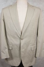 GORGEOUS Brooks Brothers Brookscool Light Tan Brown Cotton Poplin Suit 4... - £113.77 GBP