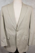 GORGEOUS Brooks Brothers Brookscool Light Tan Brown Cotton Poplin Suit 4... - £115.13 GBP