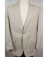 GORGEOUS Brooks Brothers Brookscool Light Tan Brown Cotton Poplin Suit 41L 32W - £114.74 GBP