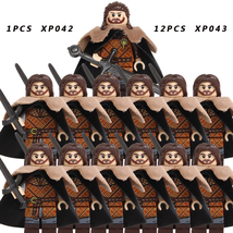 13PCS Medieval Knights Military Soldiers Figure Building Block Toys Set E - £29.56 GBP