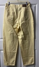 Lauren Ralph Lauren Denim Jeans Plus Size 14 Yellow Straight Leg High Rise - $23.75