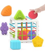 Plastic Baby&amp;Toddler Block Shape Sorter Cube Colors Montessori Toys for ... - £27.12 GBP