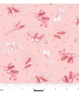 Cotton Tutu Cute By Nicole Decamp Ballet Shoes Fabric Print by Yard D673.87 - $19.59 CAD