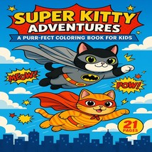 A Purr-fect Superhero Coloring Book for Kids - $4.00