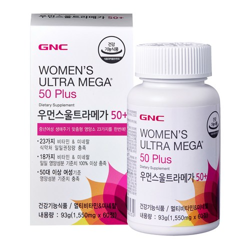 Primary image for GNC Women's Ultra Mega 50 Plus Multivitamin 93g (1,550mg x 60tablets)