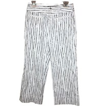 Chicos Women&#39;s Pants Size 1 Striped Wide Leg High Waisted Pants Medium Sz 8 NOTE - £14.64 GBP