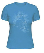 Womens NWT Browning Victorian Deer Buckmark Classic T-Shirt Cobalt Blue ... - $10.99