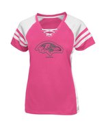 Baltimore Ravens Majestic Women&#39;s Draft Me VII T-Shirt - Pink,Medium - £31.44 GBP