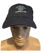 Loch Ness Scotland Navy Blue Hook &amp; Loop Adjustable Cotton Blend Hat OSFA - $11.81