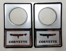 Vintage 80&#39;s 90&#39;s Automotive Door Lock Scratch Guard Accent Trim CORVETTE - £11.95 GBP