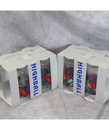 Sakura Velvet Quilt 16 oz Highball Glasses Tumblers Lot of 8 - $498.53 MXN